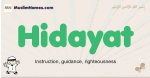 Hidayat muslim boys name and meaning, islamic boys name Hidayat
