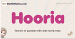 Hooria muslim girls name and meaning, islamic girls name Hooria