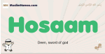 Hosaam muslim boys name and meaning, islamic boys name Hosaam