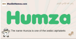 Humza muslim boys name and meaning, islamic boys name Humza