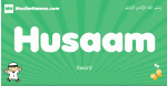 Husaam arabic boys name and meaning, quranic boys name Husaam