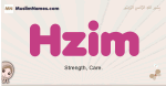 Hzim muslim girls name and meaning, islamic girls name Hzim