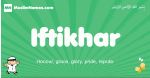 Iftikhar arabic boys name and meaning, quranic boys name Iftikhar