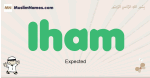 Iham muslim boys name and meaning, islamic boys name Iham