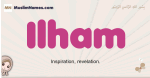 Ilham muslim girls name and meaning, islamic girls name Ilham