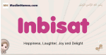 Inbisat muslim girls name and meaning, islamic girls name Inbisat
