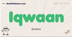 Iqwaan muslim boys name and meaning, islamic boys name Iqwaan