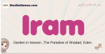 Iram muslim girls name and meaning, islamic girls name Iram