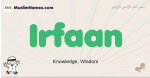 Irfaan muslim boys name and meaning, islamic boys name Irfaan