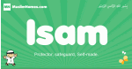 Isam arabic boys name and meaning, quranic boys name Isam