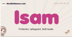 Isam muslim girls name and meaning, islamic girls name Isam