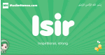 Isir arabic girl name and meaning, quranic girls name Isir