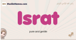 Israt muslim girls name and meaning, islamic girls name Israt