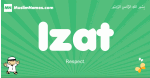 Izat arabic boys name and meaning, quranic boys name Izat