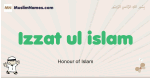 Izzat-ul-islam muslim boys name and meaning, islamic boys name Izzat-ul-islam