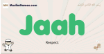 Jaah muslim boys name and meaning, islamic boys name Jaah