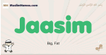 Jaasim muslim boys name and meaning, islamic boys name Jaasim