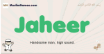 Jaheer muslim boys name and meaning, islamic boys name Jaheer
