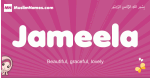 Jameela arabic girls name and meaning, muslim girl name Jameela