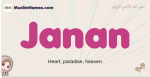 Janan muslim girls name and meaning, islamic girls name Janan