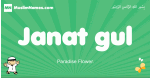 Janat-gul arabic boys name and meaning, quranic boys name Janat-gul