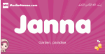 Janna arabic girls name and meaning, muslim girl name Janna