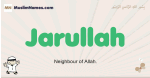 Jarullah muslim boys name and meaning, islamic boys name Jarullah