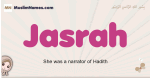Jasrah muslim girls name and meaning, islamic girls name Jasrah