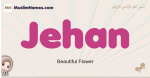Jehan muslim girls name and meaning, islamic girls name Jehan