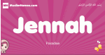 Jennah arabic girls name and meaning, muslim girl name Jennah