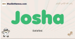Josha muslim boys name and meaning, islamic boys name Josha