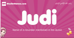 Judi arabic girls name and meaning, muslim girl name Judi