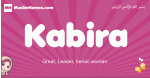 Kabira arabic girls name and meaning, muslim girl name Kabira