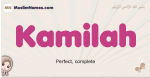 Kamilah muslim girls name and meaning, islamic girls name Kamilah