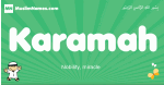 Karamah arabic boys name and meaning, quranic boys name Karamah