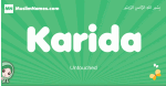Karida arabic girl name and meaning, quranic girls name Karida