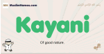 Kayani muslim boys name and meaning, islamic boys name Kayani