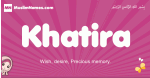 Khatira arabic girls name and meaning, muslim girl name Khatira