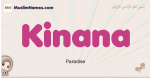 Kinana muslim girls name and meaning, islamic girls name Kinana