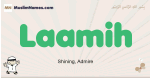Laamih muslim boys name and meaning, islamic boys name Laamih