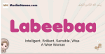 Labeebaa muslim girls name and meaning, islamic girls name Labeebaa