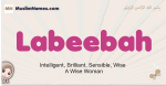 Labeebah muslim girls name and meaning, islamic girls name Labeebah