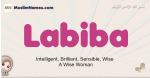 Labiba muslim girls name and meaning, islamic girls name Labiba