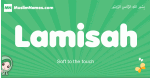 Lamisah arabic girl name and meaning, quranic girls name Lamisah