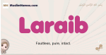 Laraib muslim girls name and meaning, islamic girls name Laraib