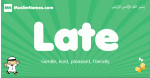 Late arabic boys name and meaning, quranic boys name Late