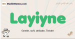 Layiyne muslim boys name and meaning, islamic boys name Layiyne