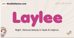 Laylee muslim girls name and meaning, islamic girls name Laylee