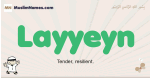 Layyeyn muslim boys name and meaning, islamic boys name Layyeyn