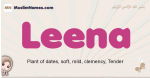 Leena muslim girls name and meaning, islamic girls name Leena